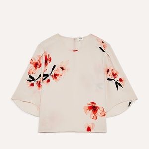 Size S - Aritzia Cambria Blouse In Denude/Black